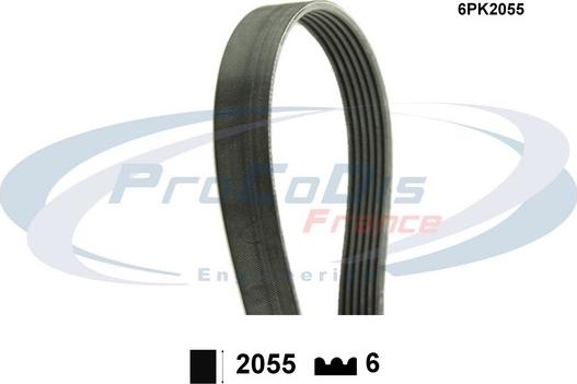 Procodis France 6PK2055 - Ķīļrievu siksna ps1.lv