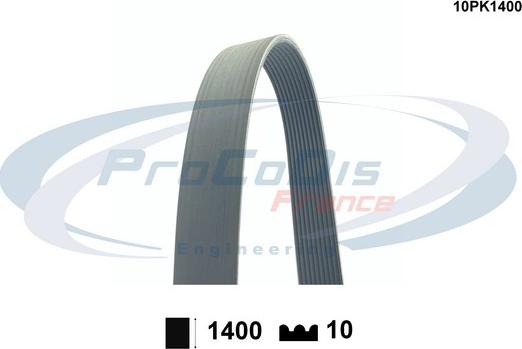 Procodis France 10PK1400 - Ķīļrievu siksna ps1.lv