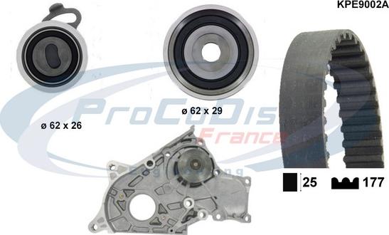 Procodis France KPE9002A - Ūdenssūknis + Zobsiksnas komplekts ps1.lv