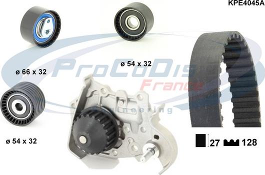 Procodis France KPE4045A - Ūdenssūknis + Zobsiksnas komplekts ps1.lv