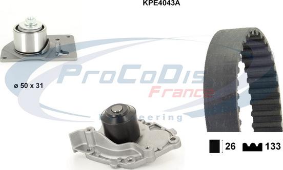 Procodis France KPE4043A - Ūdenssūknis + Zobsiksnas komplekts ps1.lv