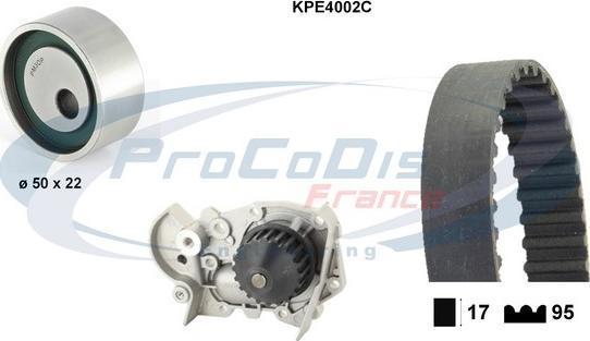 Procodis France KPE4002C - Ūdenssūknis + Zobsiksnas komplekts ps1.lv