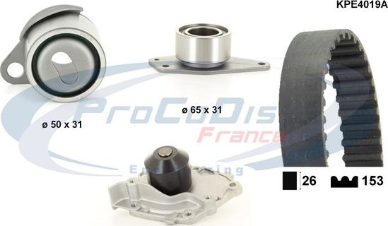 Procodis France KPE4019A - Ūdenssūknis + Zobsiksnas komplekts ps1.lv