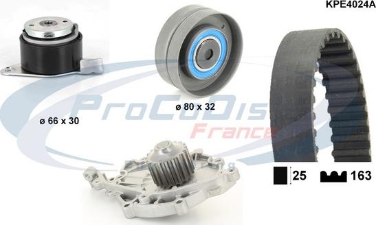 Procodis France KPE4024A - Ūdenssūknis + Zobsiksnas komplekts ps1.lv