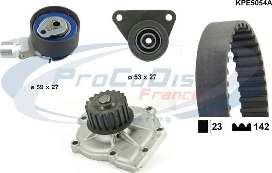 Procodis France KPE5054A - Ūdenssūknis + Zobsiksnas komplekts ps1.lv