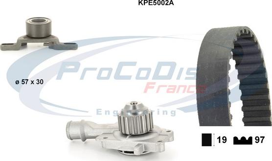 Procodis France KPE5002A - Ūdenssūknis + Zobsiksnas komplekts ps1.lv