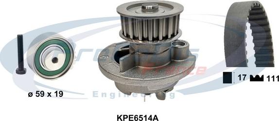 Procodis France KPE6514A - Ūdenssūknis + Zobsiksnas komplekts ps1.lv