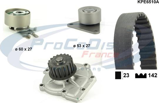 Procodis France KPE6510A - Ūdenssūknis + Zobsiksnas komplekts ps1.lv