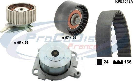 Procodis France KPE1049A - Ūdenssūknis + Zobsiksnas komplekts ps1.lv