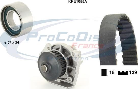 Procodis France KPE1055A - Ūdenssūknis + Zobsiksnas komplekts ps1.lv