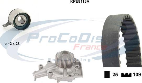 Procodis France KPE8113A - Ūdenssūknis + Zobsiksnas komplekts ps1.lv