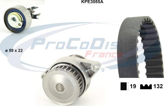 Procodis France KPE3055A - Ūdenssūknis + Zobsiksnas komplekts ps1.lv