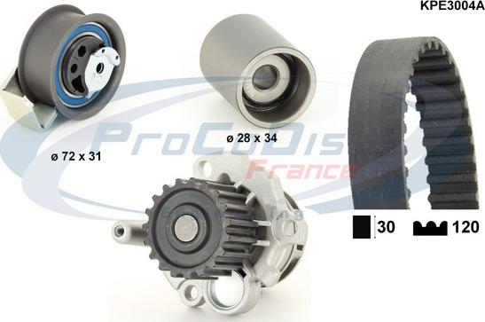 Procodis France KPE3004A - Ūdenssūknis + Zobsiksnas komplekts ps1.lv