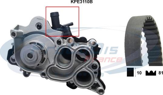 Procodis France KPE3110B - Ūdenssūknis + Zobsiksnas komplekts ps1.lv