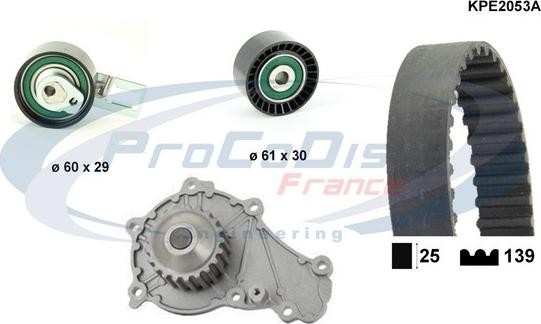 Procodis France KPE2053A - Ūdenssūknis + Zobsiksnas komplekts ps1.lv