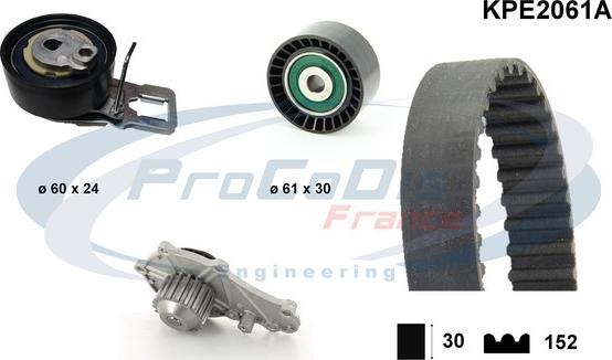 Procodis France KPE2061A - Ūdenssūknis + Zobsiksnas komplekts ps1.lv