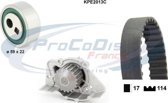 Procodis France KPE2013C - Ūdenssūknis + Zobsiksnas komplekts ps1.lv