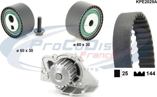 Procodis France KPE2029A - Ūdenssūknis + Zobsiksnas komplekts ps1.lv