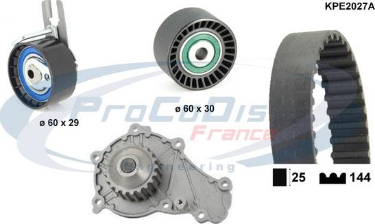 Procodis France KPE2027A - Ūdenssūknis + Zobsiksnas komplekts ps1.lv