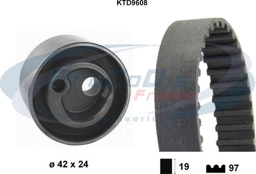 Procodis France KTD9608 - Zobsiksnas komplekts ps1.lv