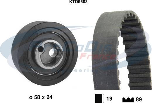 Procodis France KTD9603 - Zobsiksnas komplekts ps1.lv