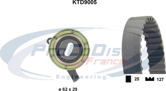 Procodis France KTD9005 - Zobsiksnas komplekts ps1.lv