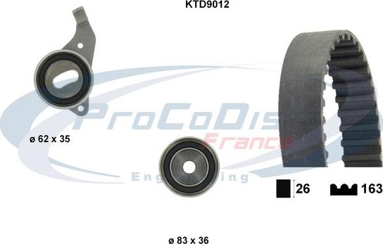 Procodis France KTD9012 - Zobsiksnas komplekts ps1.lv