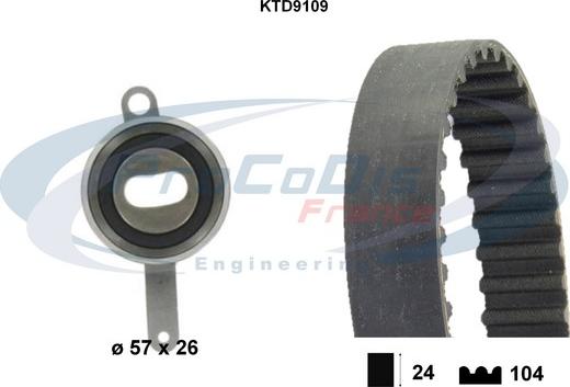 Procodis France KTD9109 - Zobsiksnas komplekts ps1.lv