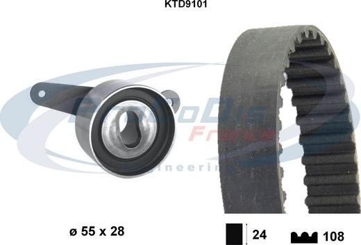 Procodis France KTD9101 - Zobsiksnas komplekts ps1.lv