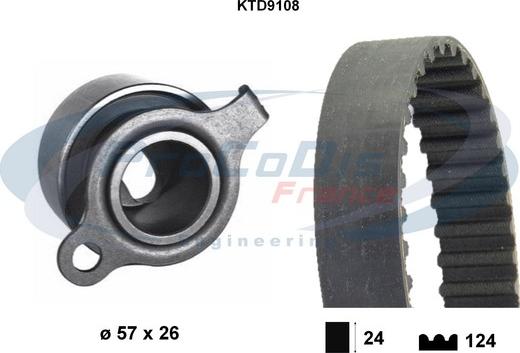 Procodis France KTD9108 - Zobsiksnas komplekts ps1.lv