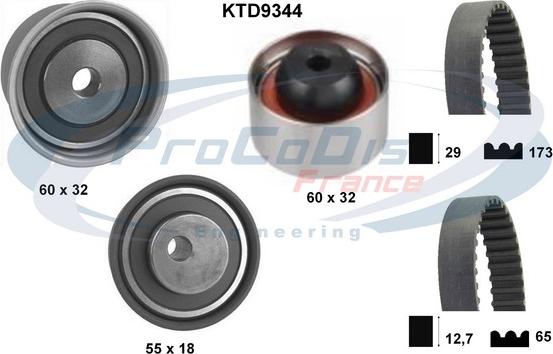 Procodis France KTD9344 - Zobsiksnas komplekts ps1.lv