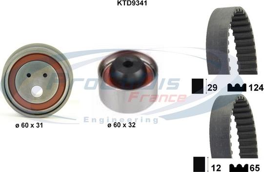 Procodis France KTD9341 - Zobsiksnas komplekts ps1.lv