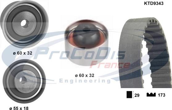 Procodis France KTD9343 - Zobsiksnas komplekts ps1.lv