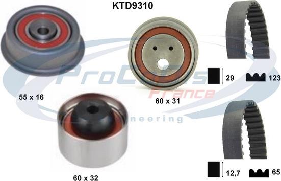 Procodis France KTD9310 - Zobsiksnas komplekts ps1.lv