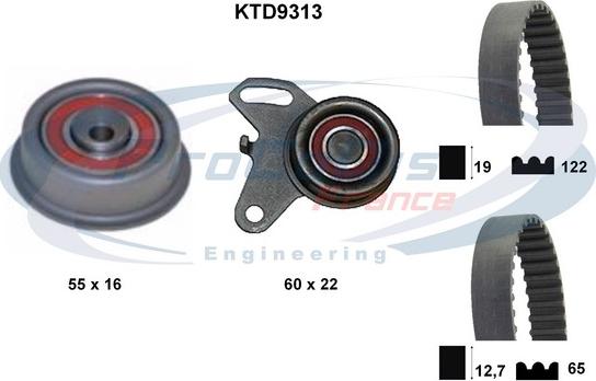 Procodis France KTD9313 - Zobsiksnas komplekts ps1.lv