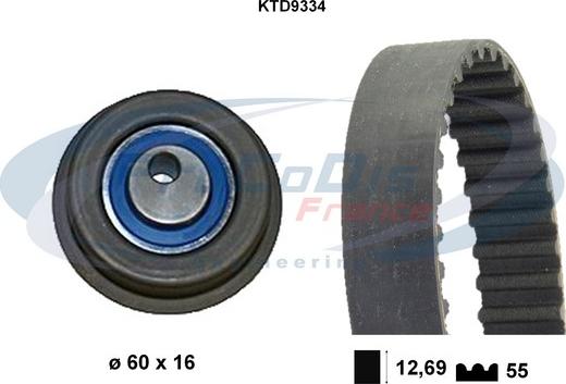 Procodis France KTD9334 - Zobsiksnas komplekts ps1.lv