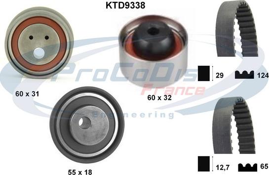 Procodis France KTD9338 - Zobsiksnas komplekts ps1.lv