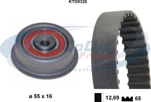 Procodis France KTD9320 - Zobsiksnas komplekts ps1.lv