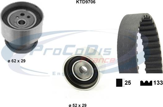 Procodis France KTD9706 - Zobsiksnas komplekts ps1.lv