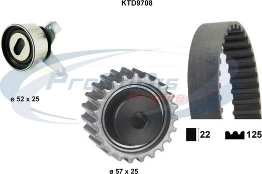 Procodis France KTD9708 - Zobsiksnas komplekts ps1.lv