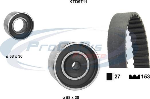 Procodis France KTD9711 - Zobsiksnas komplekts ps1.lv