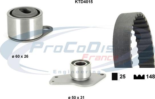 Procodis France KTD4015 - Zobsiksnas komplekts ps1.lv