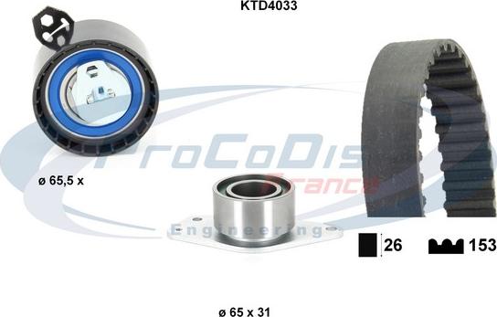 Procodis France KTD4033 - Zobsiksnas komplekts ps1.lv