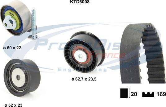 Procodis France KTD6008 - Zobsiksnas komplekts ps1.lv