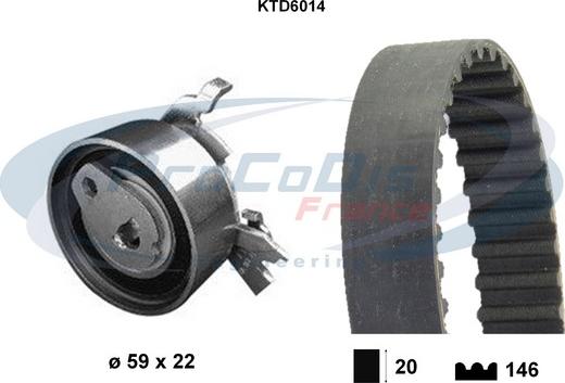 Procodis France KTD6014 - Zobsiksnas komplekts ps1.lv