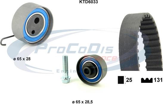 Procodis France KTD6033 - Zobsiksnas komplekts ps1.lv