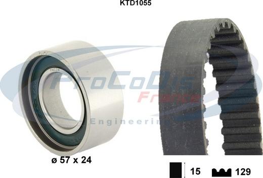 Procodis France KTD1055 - Zobsiksnas komplekts ps1.lv