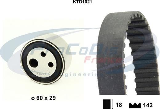 Procodis France KTD1021 - Zobsiksnas komplekts ps1.lv