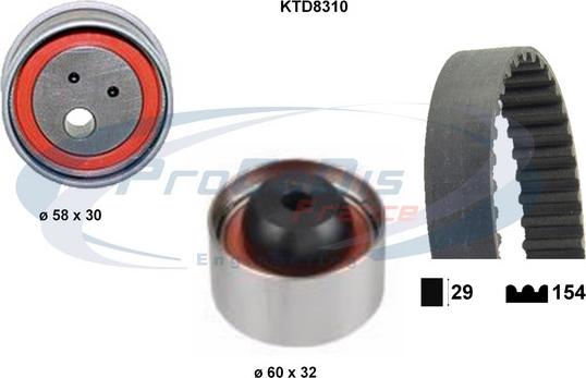 Procodis France KTD8310 - Zobsiksnas komplekts ps1.lv