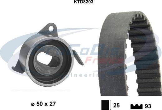 Procodis France KTD8203 - Zobsiksnas komplekts ps1.lv